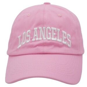 NWOT Pink Los Angeles Hat